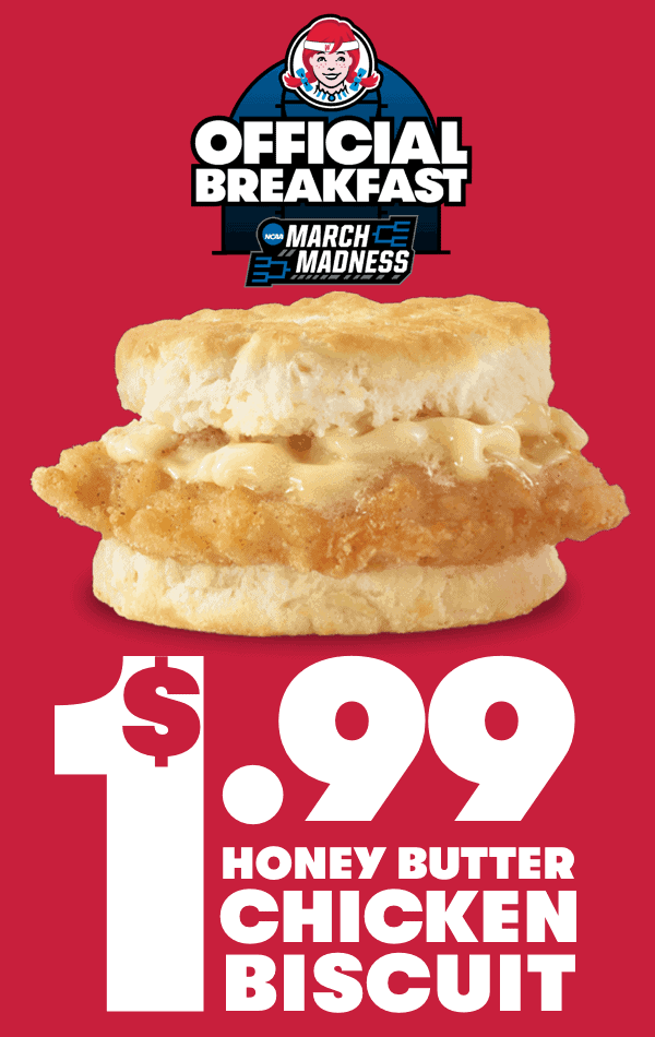 Wendy's Honey Butter Chicken Breakfast Biscuit Special Myrtle Beach