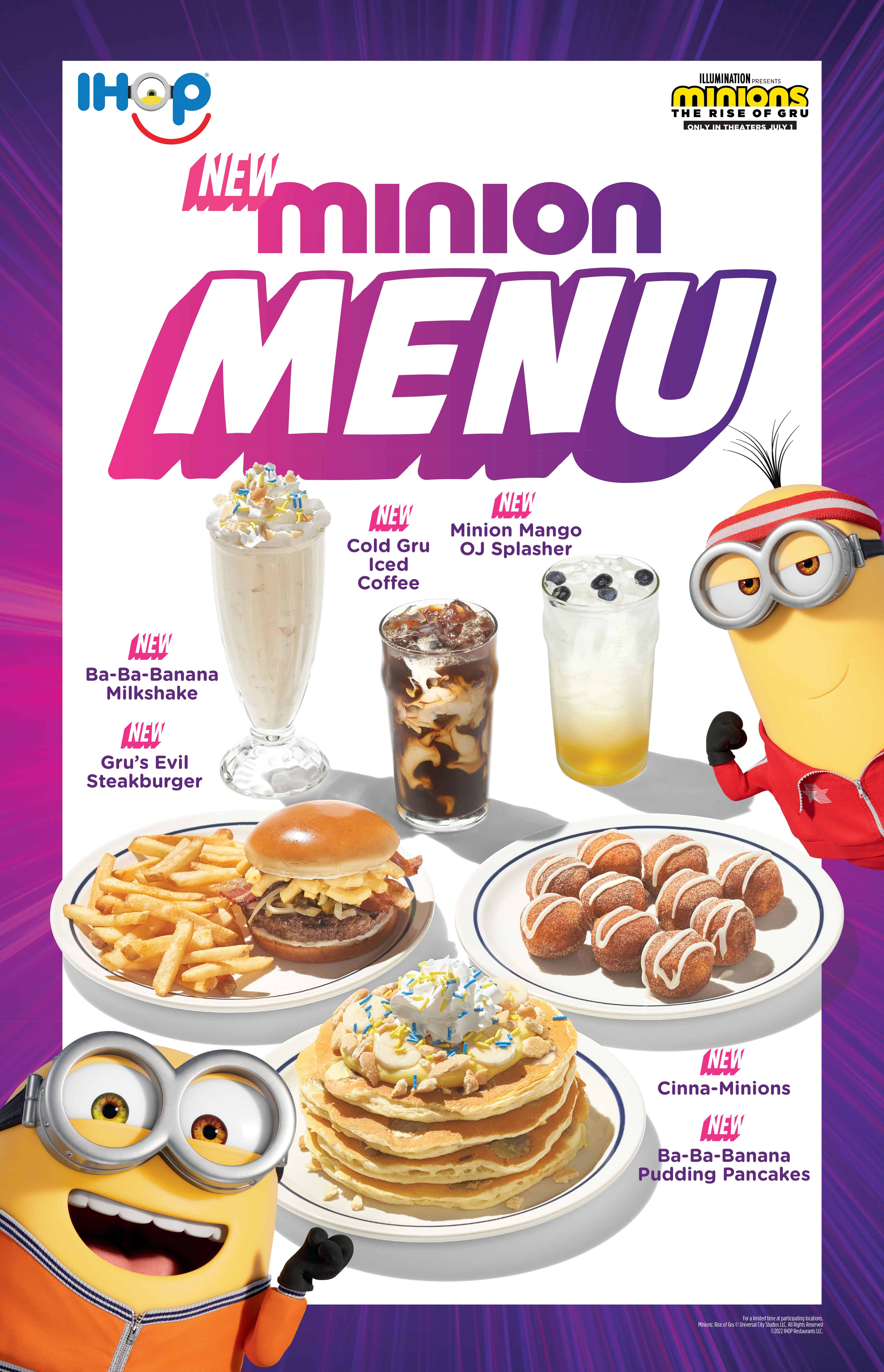IHOP offers new summertime Minion Menu with kids eat FREE special