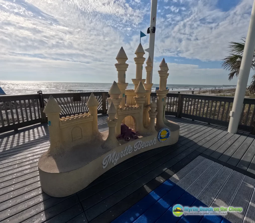 Boardwalk Selfie Station Sand Castles